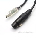 XLR fêmea para USB Mic Link Converter Cable